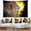 Lion avec feu de tapisserie Animal-28485065