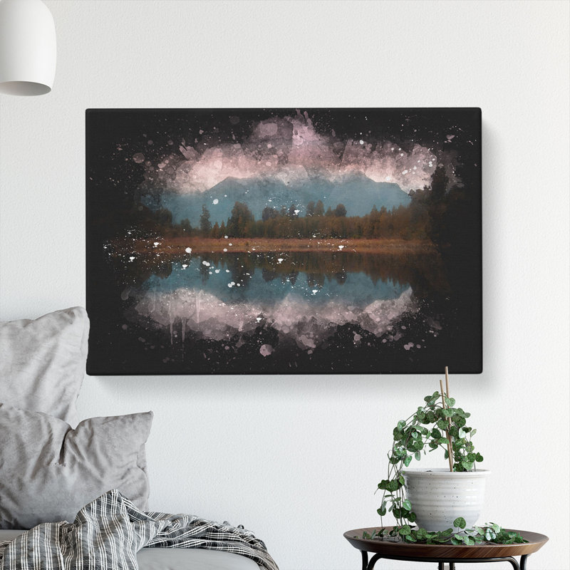 Reflection Of The Mountains - Wrapped Canvas, 40cm H x 60cm W x 3cm D