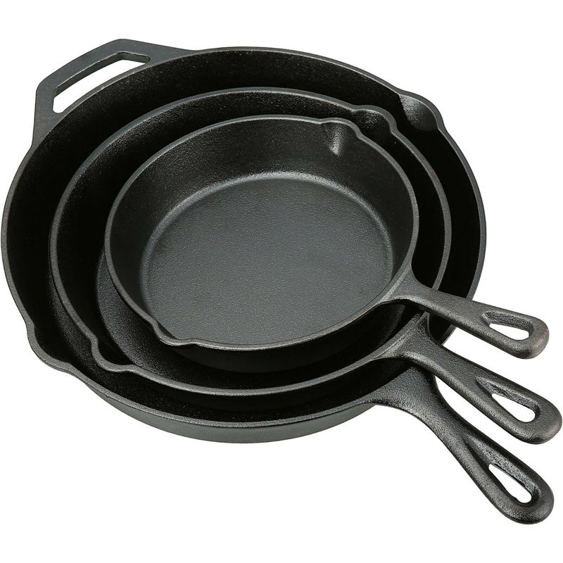 Ensemble de poêles en fonte 3 pièces Lexi Home