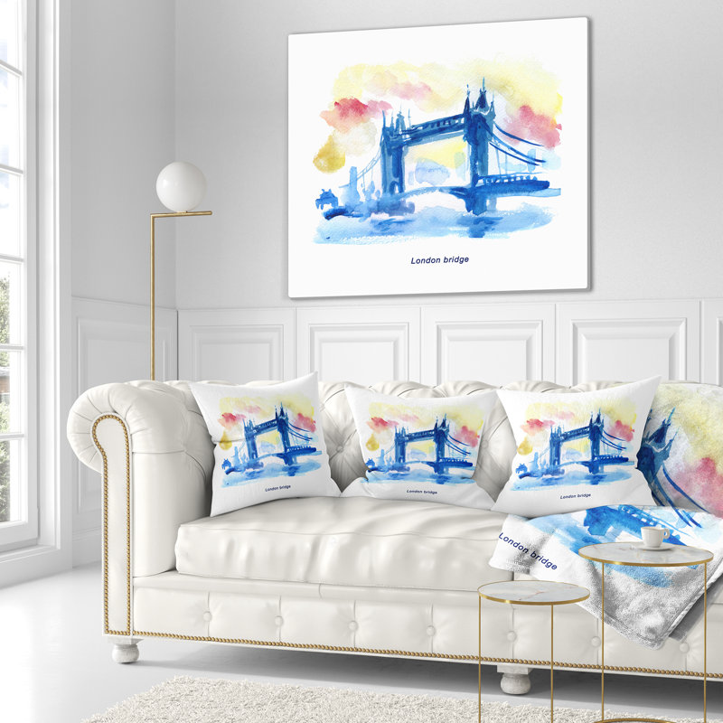 Coussin London, 16 po x 1 po, Coussin décoratif
