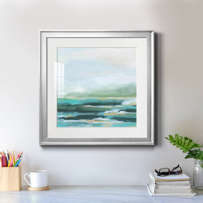 «Misty Inlet II», reproduction encadrée de qualité supérieure - prête à être accrochée