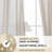 Jep Linen Blended Semi Sheer Rod Pocket Curtain Pair-1891279555-1891279580