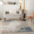 Abstract Gray/Blue/Ivory Area Rug-1792101795
