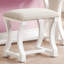 Ensemble de coiffeuse moderne unique pour chambre à coucher avec tabouret, miroir pliable, tiroirs, placage en MDF, meuble de toilette 1 pièce-66783891
