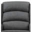 Chaise berçante Fabien en tissu gris