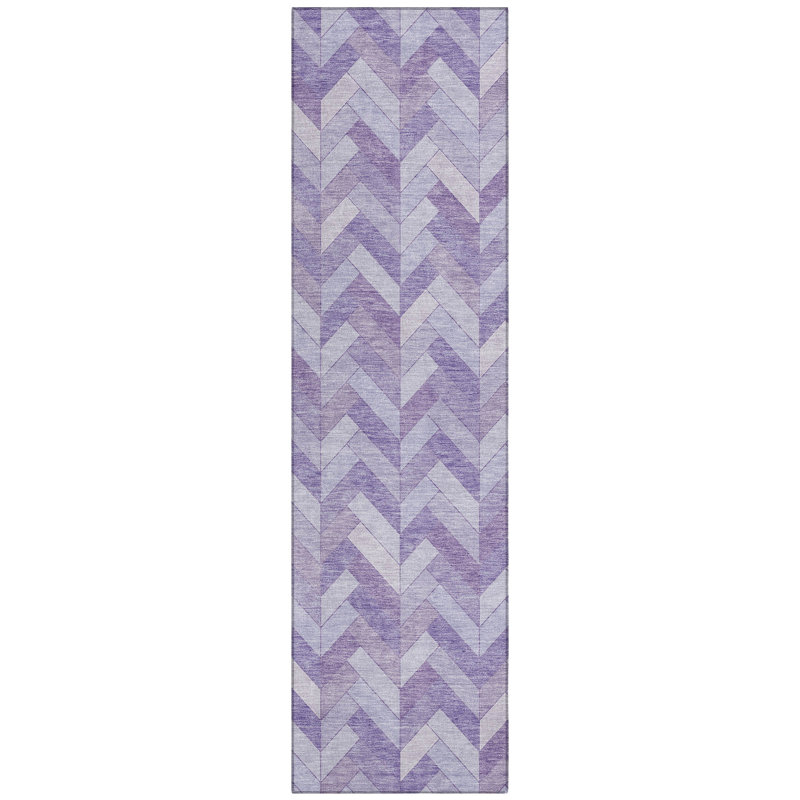 Machine Washable Indoor/Outdoor Matteson ACN2297 Geometric Rug, Runner 2'3" x 7'6"