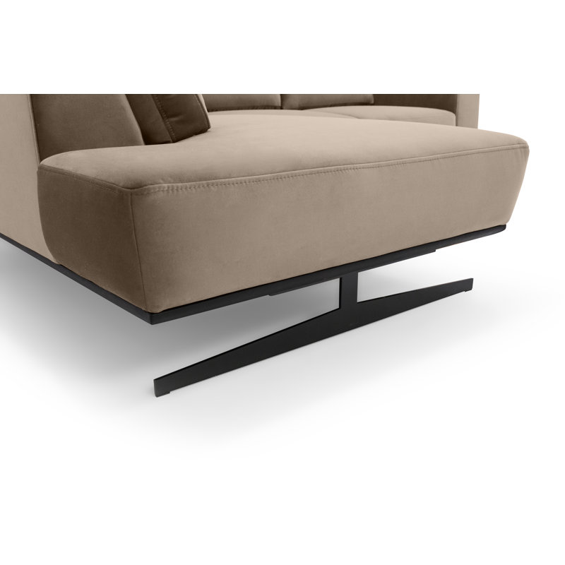 5 Seater Corner Sofa, Beige