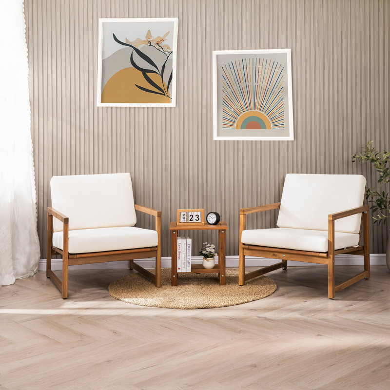 Candrice Rectangular Outdoor Side Table, Natural