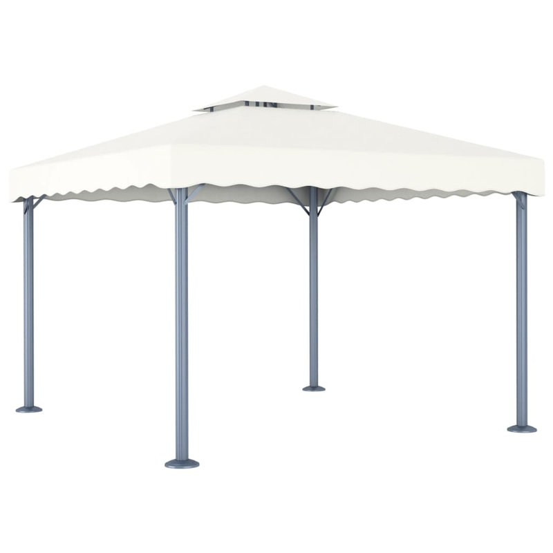 Gertie 3m x 3m Steel Patio Gazebo, Cream