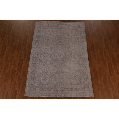 Tapis persan Tabriz patiné à la main 6 x 9
