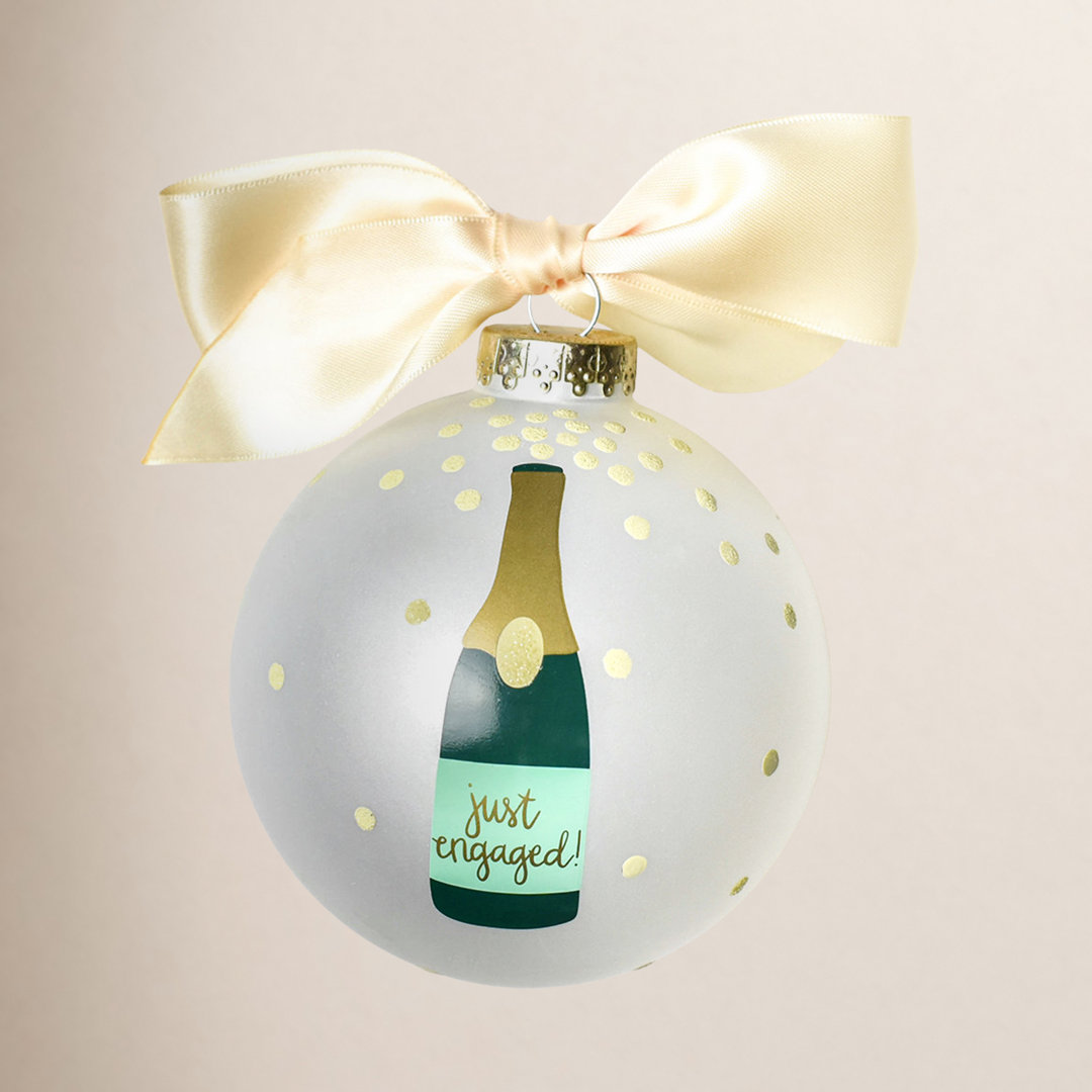 3.94'' Glass Ball Ornament Coton Colors by Laura Johnson