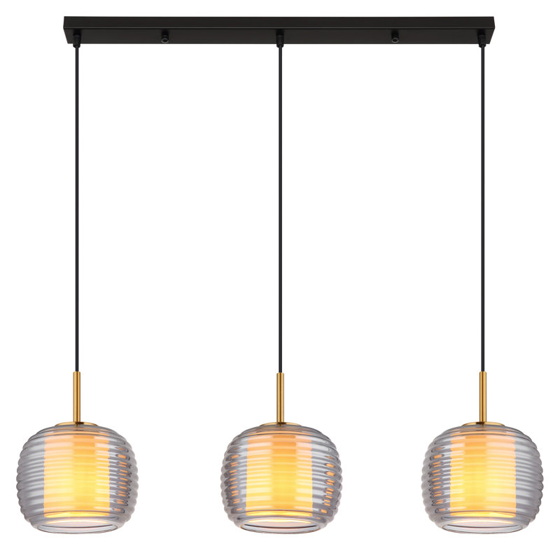 Becky 3 - Light Matte Black Pendant