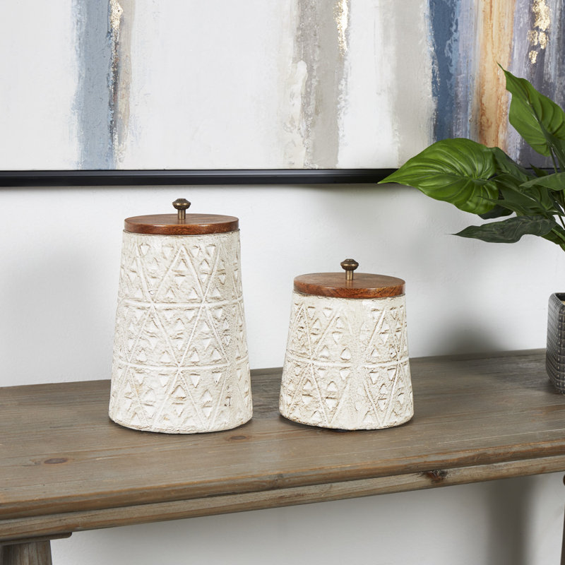Ensemble de 2 pots de cuisine et pots de rangement