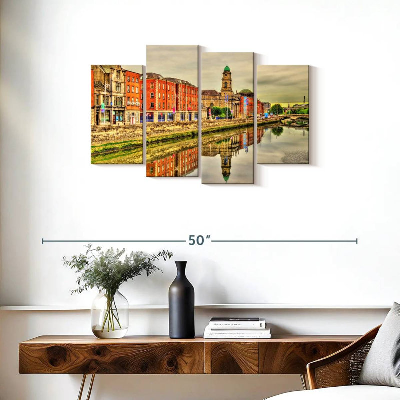 Dublin Riverside Buildings, H 22 po x l 36 po