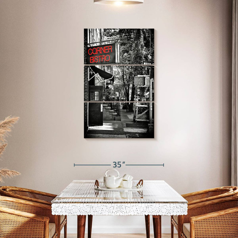 Nicci Corner Bistro et West Village Manhattan, H 65 po x l 42 po
