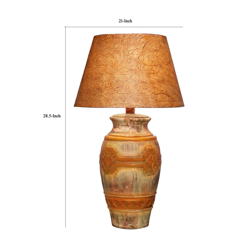 Skylair Hydrocal Table Lamp, Orange
