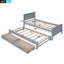 Lit plateforme simple avec lit gigogne et tiroirs-1982058376