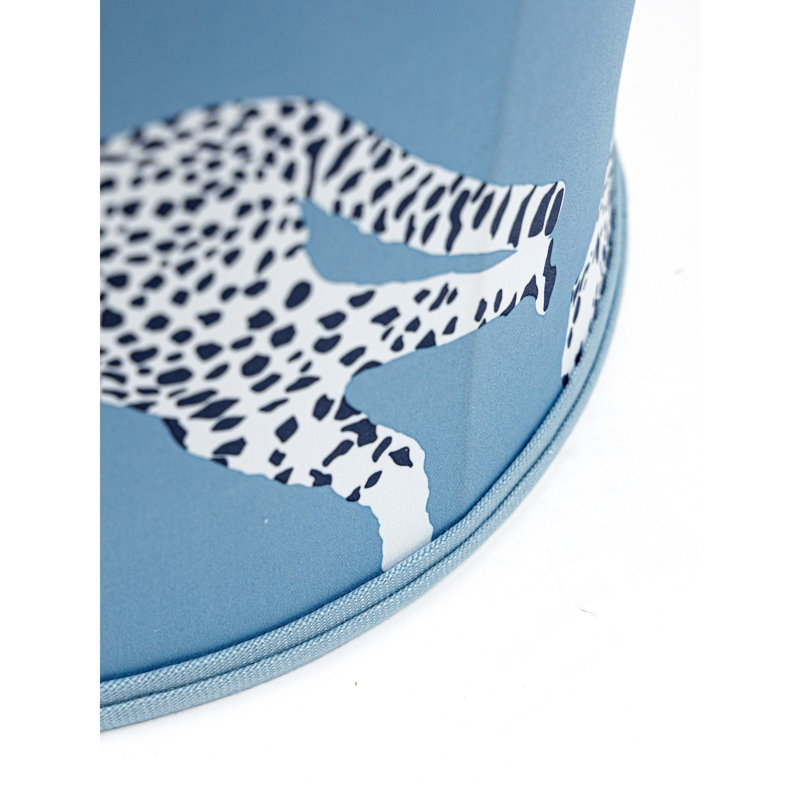 Leaping Cheetah Drum Lamp Shade, Cloud nine