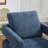 29.13" W Square Swivel Accent Chair, Modern Rotating Arm Chair With Open Back,360 Degree Rotation, Lounge Club Chair With Removable Back Cushion For Living Room, Hotel, Bed Room-928248214