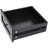 46.5'' Style Kitchen Island, Drape Of Beads, 2 Ac Outlets + 1 Type-C, 3 Drawers, Doors, Internal Shelf, Black Island With Drop Leaf, Power Outlet, Cabinets, Adjustable Shelves,-400460267