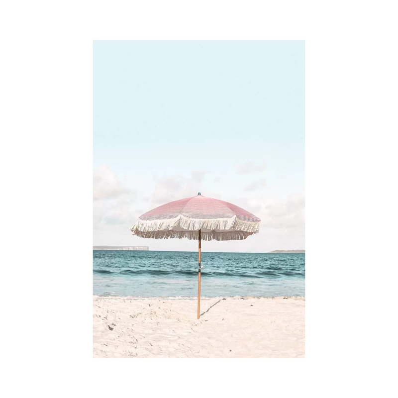 «Pink Umbrella» par Sissi et Seb - photographie sur toile tendue, H 26 po x l 18 po x 1,5 po