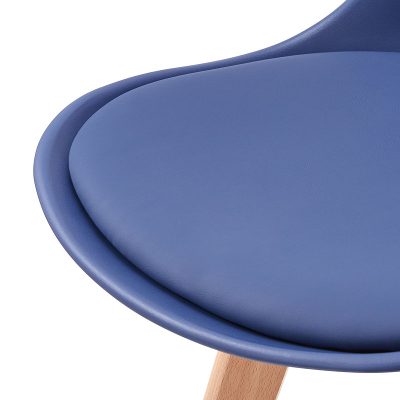 Sador 46cm H Upholstered Side Chair, Navy