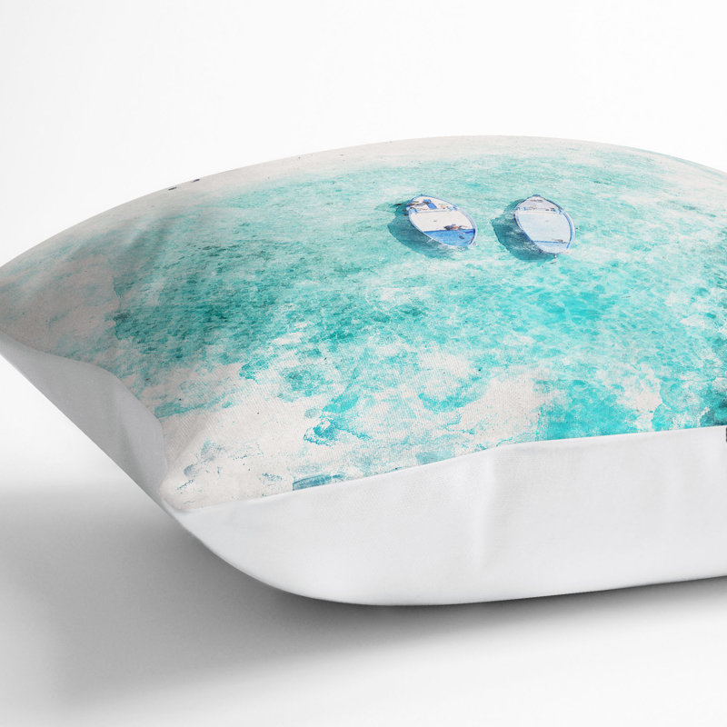 Square Throw Cushion, White, 40cm H x 40cm W x 15cm D