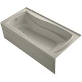 Mariposa® 60" x 36" Alcove Soaking Acrylic Bathtub with Heater
