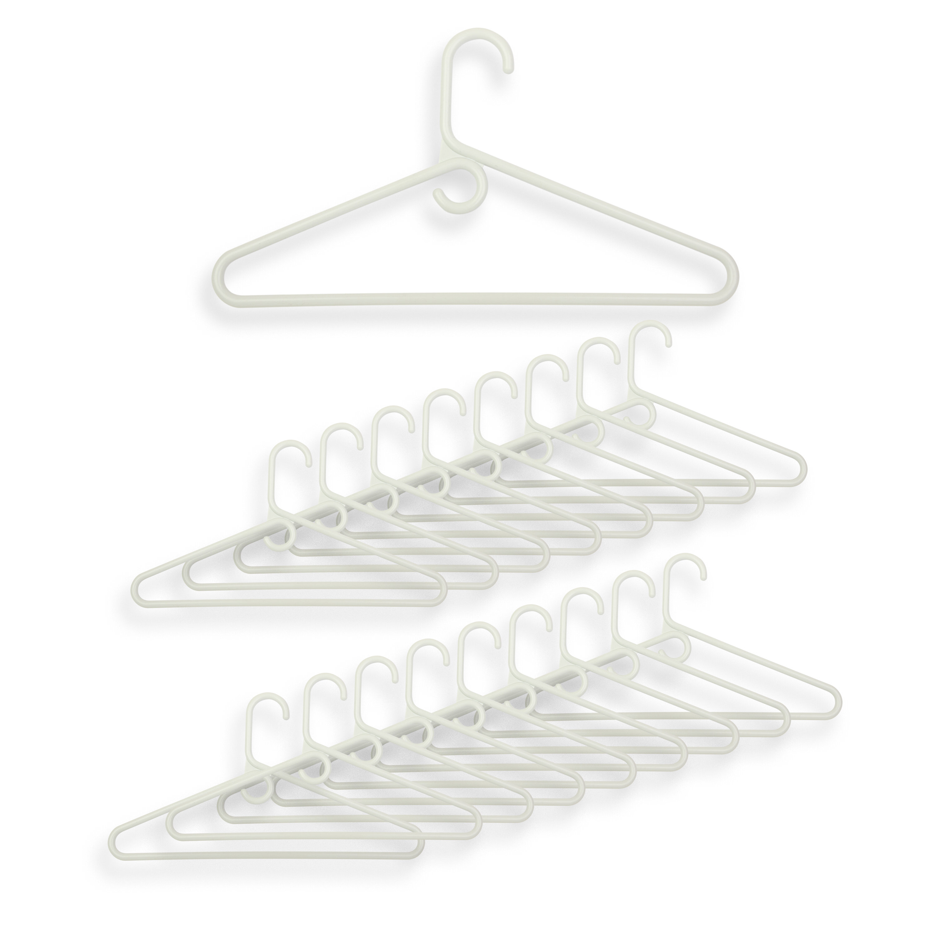 Honey-Can-Do Recycled Plastic Petite Clothing Hangers, 60 Pack, White 