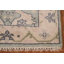 Tapis de couloir oriental vert Oushak 3 x 10