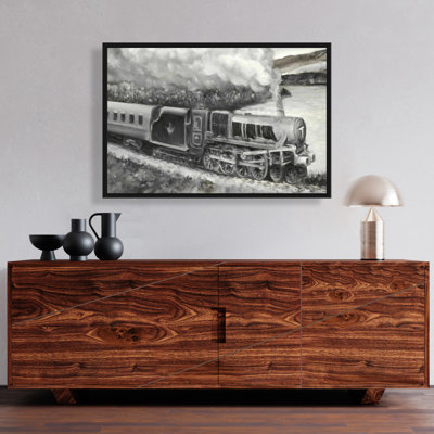 «Vintage Passager Locomotive» sur toile