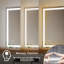 Atherton LED ETL Certified Frameless Anti-Fog Dimmable 3-colors Wall Mounted Modern Vanity Mirror For Bathroom -1554613412
