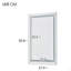 Miroir de salle de bain rectangulaire sans cadre à DEL avec capteur tactile, antibuée et 3 options de couleur en argent-58795675