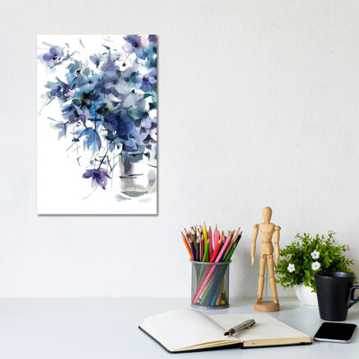 Slate Blue by Gosia Gregorczyk - Wrapped Canvas Painting