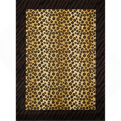 Multi 2 Ft. 7 In. X 7 Ft. 3 In. Animal Print Area Rug