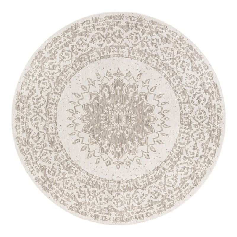 Tapis laminé orné, Rond 10pi