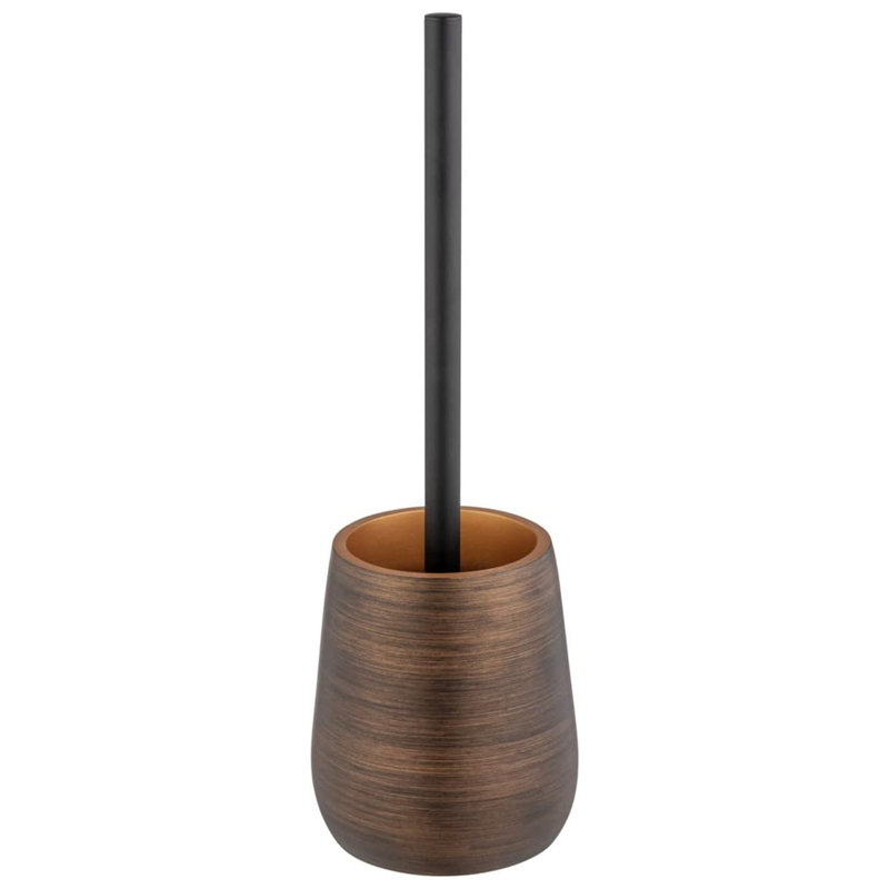 Toilet Brushe And Holders Set,Practical,Polyresin,Bronze