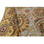 Manchuria Hand-Knotted Wool Oriental Area Rug in Gold/Red/Blue