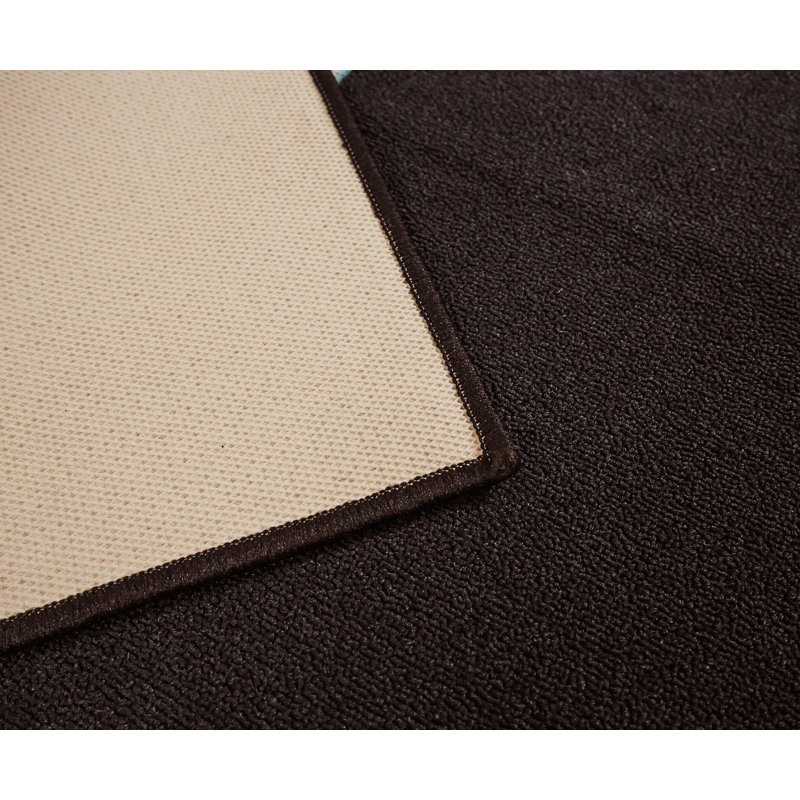 Tapis rectangulaire noir Halo | 36 po x 52 po