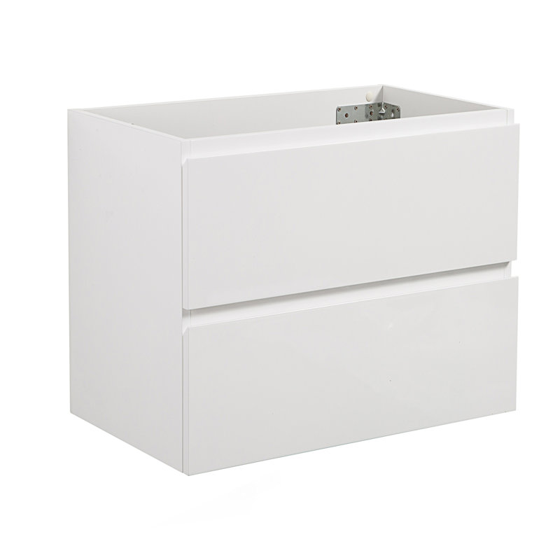 Meuble-lavabo mural sans lavabo, meuble-lavabo avec deux tiroirs
