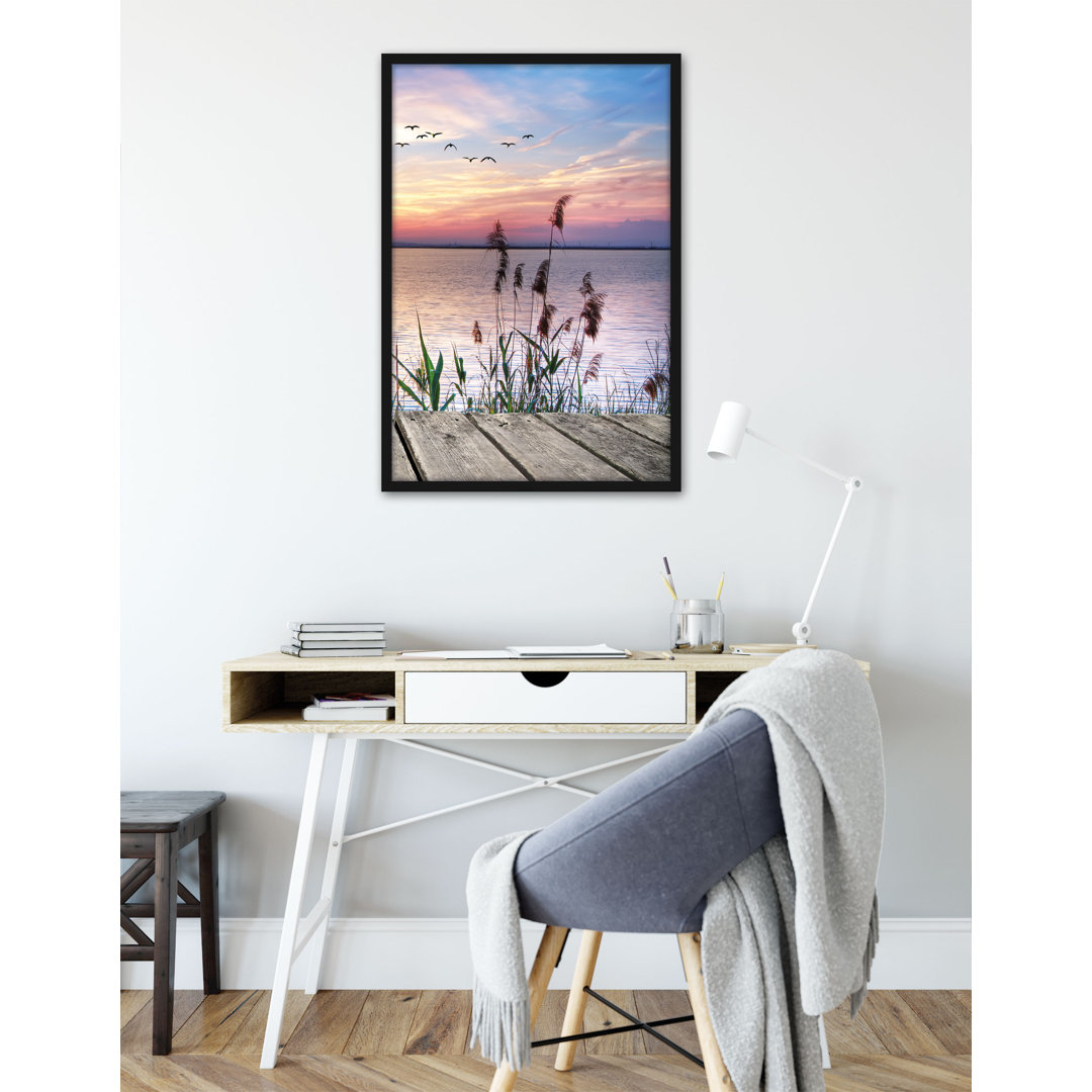 Steg Mit Ausblick Aufs Meer - Poster Im Rahmen (s8929)