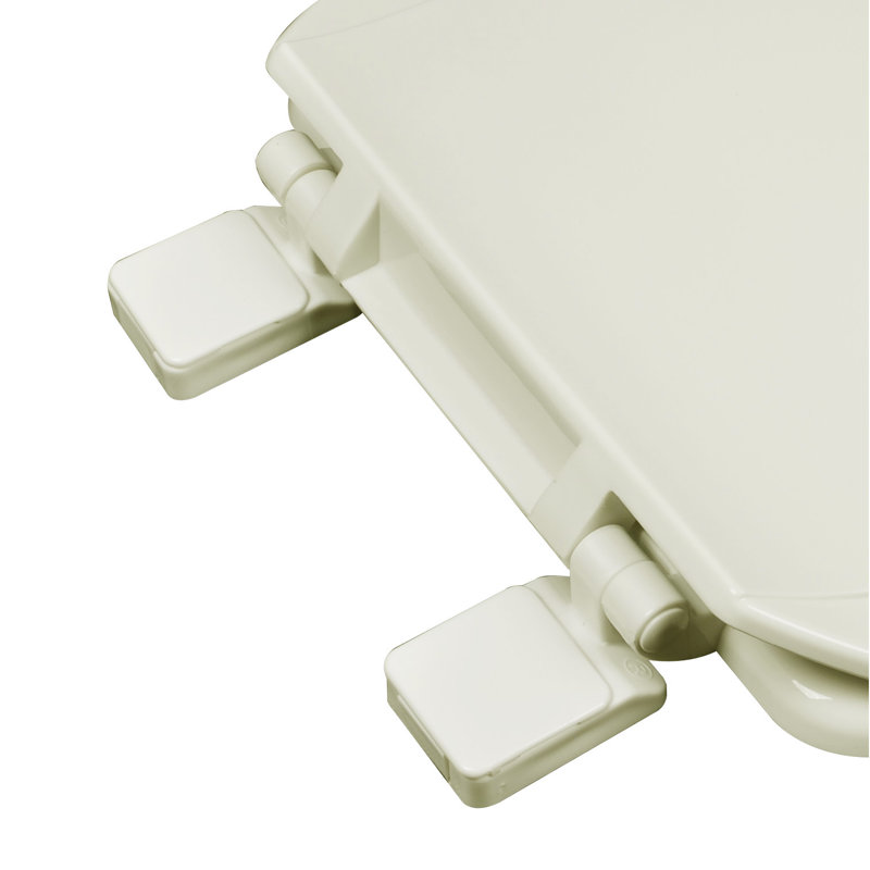 Elongated Toilet Seat and Lid, Linen/Biscuit