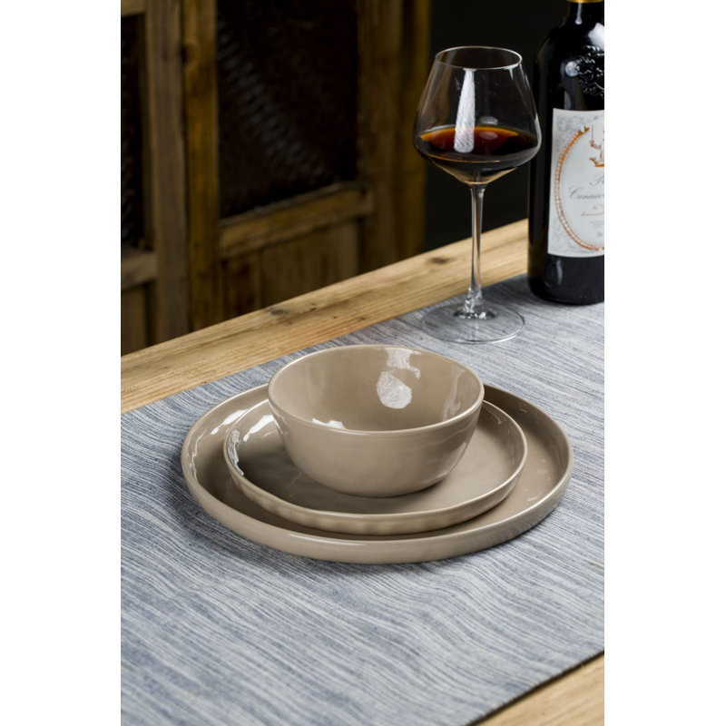 Service de vaisselle Ludivine - Service pour 4, Brun