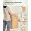 Laundry Basket, 95 L, Laundry Hamper, Laundry Bin With Lid, Bamboo, Foldable, Removable And Machine Washable Liner Bag, For Laundry Room, Bedroom-981286223