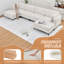 Canapé modulaire en U avec 2 repose-pieds amovibles - Tissu doux-581916879