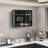 Modern Black 27.56" Glass Door Two-Door Wall Cabinet With Three-Tier Storage For Entryway, Living Room, Or Bathroom