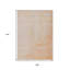 Tapis extérieur lavable abstrait orange et argent 9 pi x 12 pi