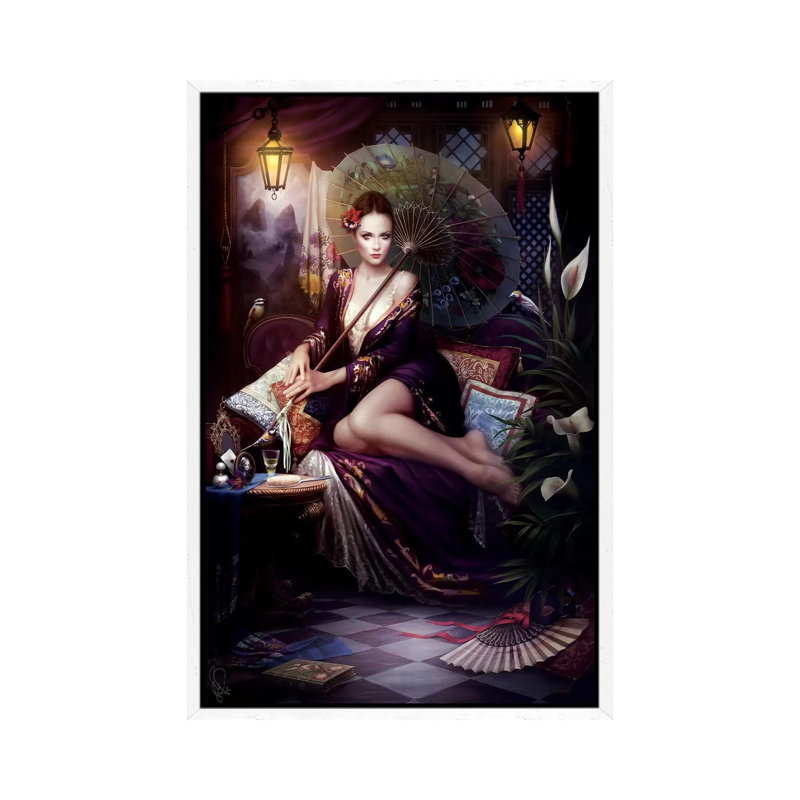 Anis by Melanie Delon - Print on Canvas, White Framed, 101.6 cm H x 66.04 cm W