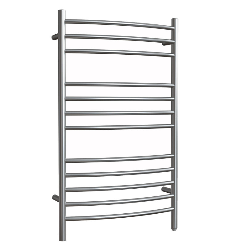 Curved Towel Rail Towel Warmer, Gray