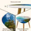 Ensemble de 2 tables basses gigognes Triangle